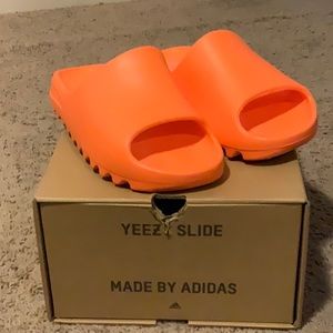 Enflame (orange) Yeezy slides